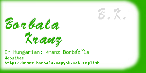 borbala kranz business card
